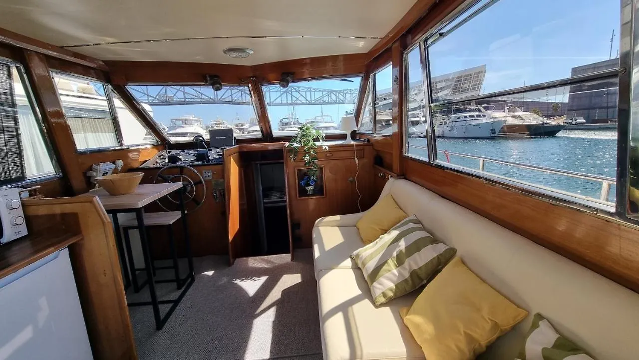 Botel Charming Boat House In Barcelona With Big Terrace And Solarium Hotel Sant Adria de Besos Spain